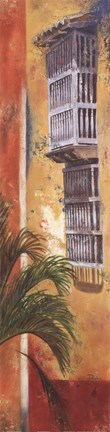 Framed Balcones De Cartagena I Print