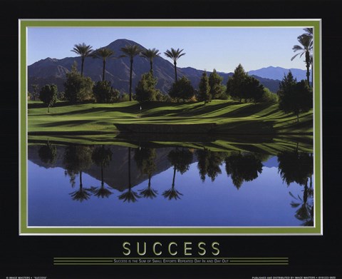 Framed Success - Golf Course Print