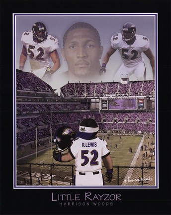 Framed Little Rayzor - Ray Lewis Print