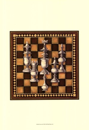 Framed Chess Set I Print