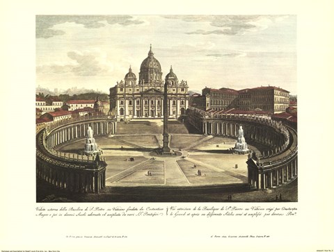 Framed Basilica of St. Pierre Print