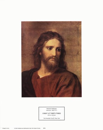 Framed Christ at Thirty-Three Print