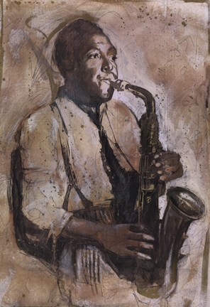 Framed Jazz III Print