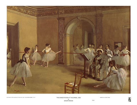 Framed Dance Foyer at the Opera Print