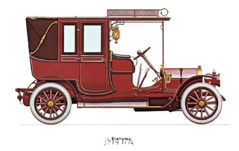 Framed Fiat 1906 Print