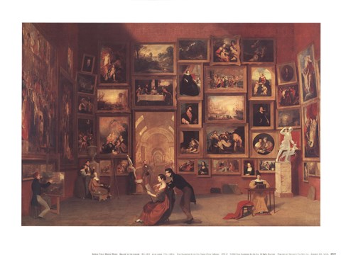 Framed Gallery of the Louvre Print