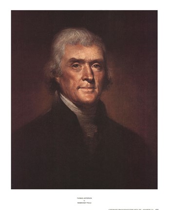 Framed Thomas Jefferson Print