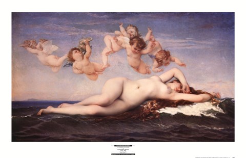 Framed La Naissance de Venus Print