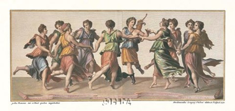 Framed Dance of the Muses Print