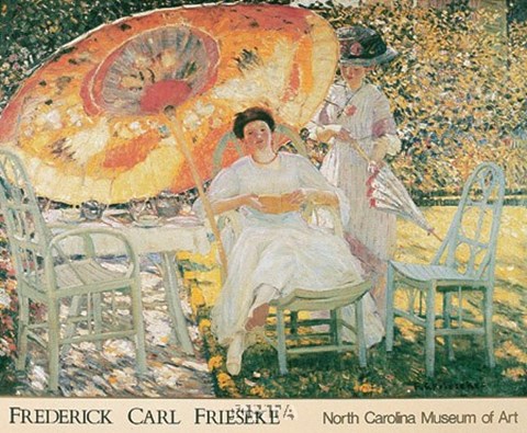 Framed Garden Parasol, 1909 Print