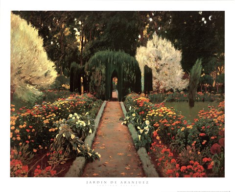 Framed Jardin de Aranjuez Print