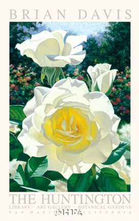 Framed Huntington Rose Garden Print