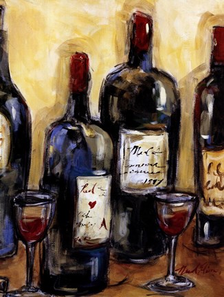 Framed Wine Bar (Detail) Print