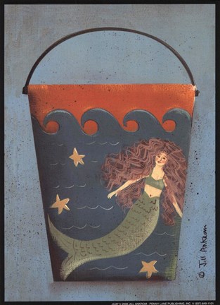 Framed Mermaid Bucket Print