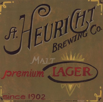 Framed Nostalgic Breweries III Print
