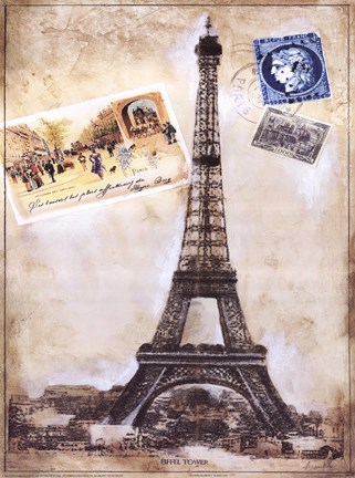 Framed My Paris Souvenir III Print