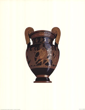Framed Greek Vase III Print
