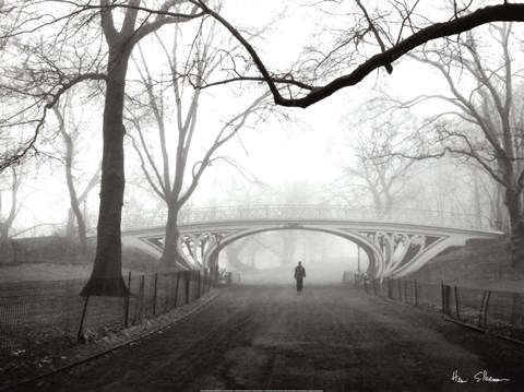Framed Gothic Bridge, Cental Park, NYC Print