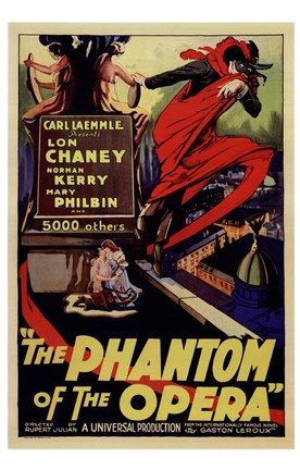 Framed Phantom of the Opera Lon Chaney Print