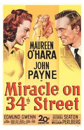 Framed Miracle on 34Th Street Print