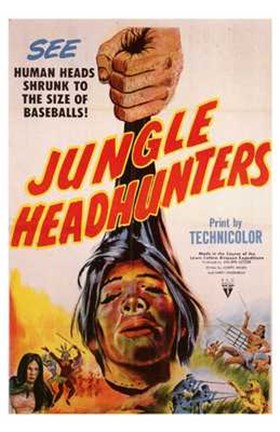 Framed Jungle Headhunters Print