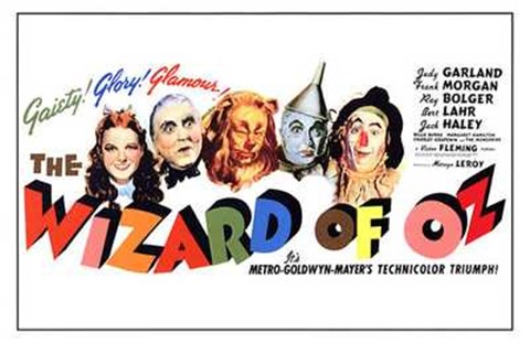Framed Wizard of Oz Horizontal Print