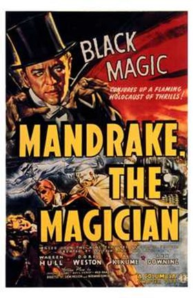Framed Mandrake the Magician Print