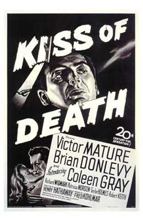 Framed Kiss of Death Coleen Gray Print
