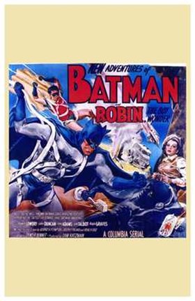 Framed Batman and Robin Adventures Print