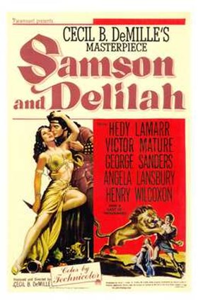 Framed Samson Delilah Print