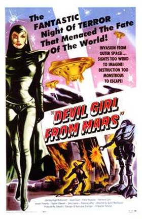 Framed Devil Girl from Mars Print