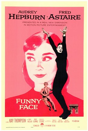 Framed Funny Face Audrey Hepburn Print