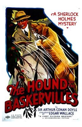 Framed Hound of the Baskervilles Sherlock Holmes Print
