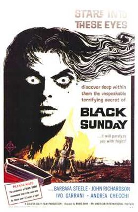 Framed Black Sunday Print