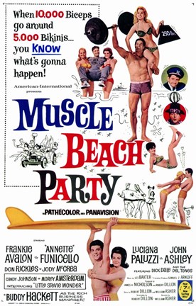 Framed Muscle Beach Party Print