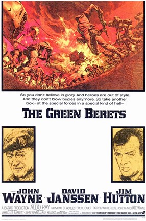Framed Green Berets Print