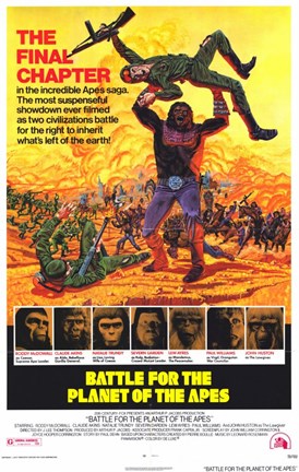Framed Battle for the Planet of the Apes Print