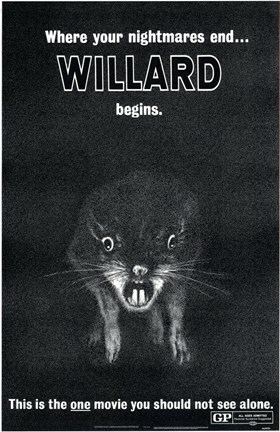 Framed Willard Featuring Ben The Rat Print