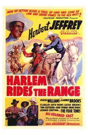 Framed Harlem Rides the Range Print