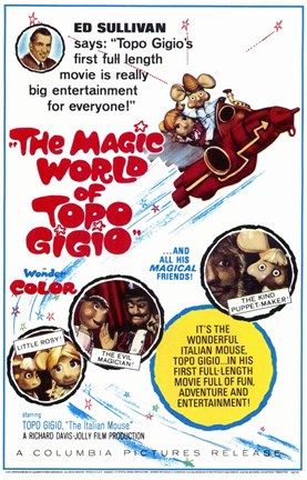 Framed Magic World of Topo Gigio Print