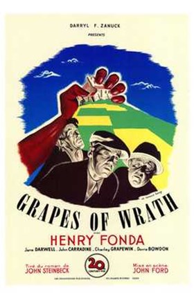 Framed Grapes of Wrath - Henry Fonda Print