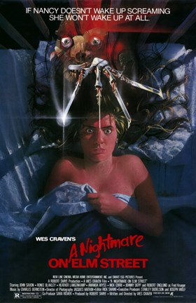 Framed Nightmare on Elm Street  a Print