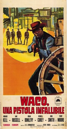 Framed Waco movie poster Print