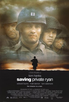 Framed Saving Private Ryan Print