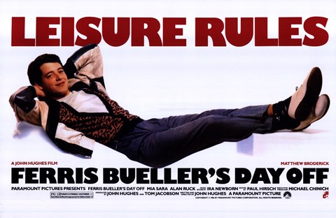 Framed Ferris Bueller&#39;s Day Off Matthew Broderick Print