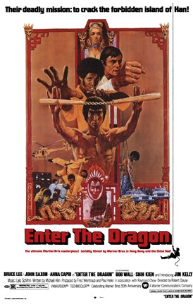 Framed Enter the Dragon Deadly Print