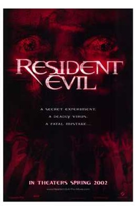 Framed Resident Evil - red Print