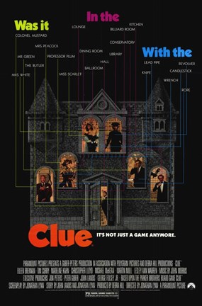 Framed Clue Christopher Lloyd Print