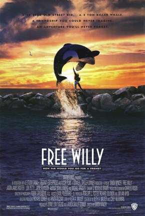 Framed Free Willy Print
