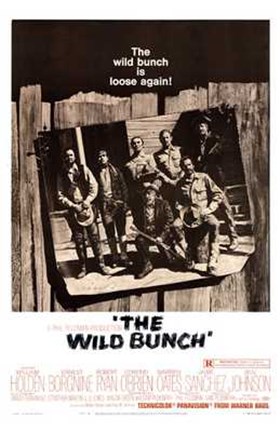 Framed Wild Bunch - B&amp;W Print